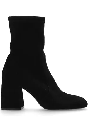 Stuart Weitzman Sko, Dame, Sort, 39 EU, Uld, Hælede ankelstøvler Yuliana