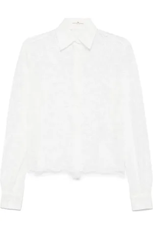 ERMANNO SCERVINO Bluser & Skjorter, Dame, Hvid, 2XS, Hvid klassisk skjorte