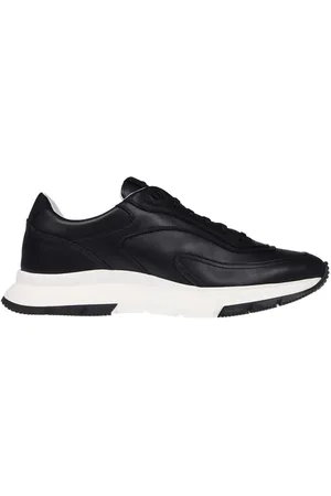 Gianvito Rossi Sko, Herre, Sort, 42 EU, Læder, Perforerede Læder Lavtop Sneakers