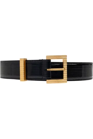 Balmain Tilbehør, Dame, Sort, 90 CM, Læder, Læderbælte