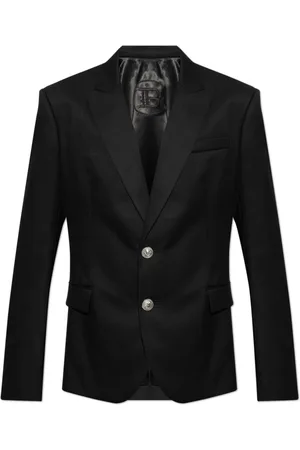 Balmain Jakke, Herre, Sort, M, Uld, Uld blazer