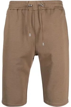 Balmain Shorts, Herre, Grøn, L, Bomuld, Bomulds snøre shorts