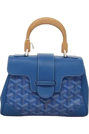 GOYARD Pre-owned, Dame, Blå, ONE SIZE, Uld, Pre-owned canvas håndtasker