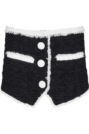 Balmain Nederdel, Dame, Sort, XS, Tweed, Tweed Mini Nederdel