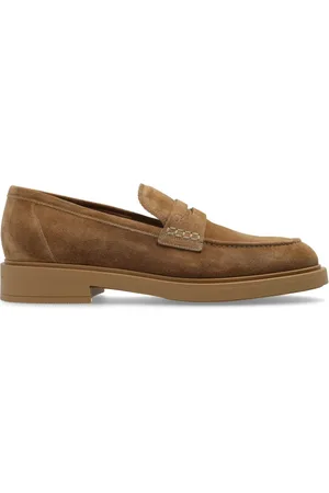 Gianvito Rossi Sko, Herre, Brun, 43 EU, Uld, Sko Harris type loafers