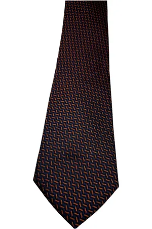 Missoni Tilbehør, unisex, Brun, ONE SIZE, Silkeslips Microfantasia Blå Orange