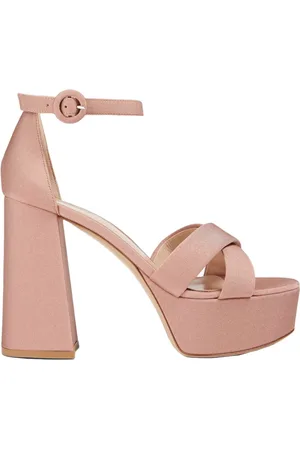 Gianvito Rossi Sko, Dame, Lyserød, 40 1/2 EU, Læder, Lycra Praline Sandaler Made in Italy