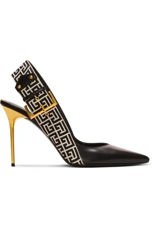Balmain Sko, Dame, Sort, 36 EU, Uld, Ruby Slingbacks