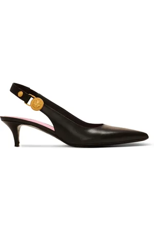 Balmain Sko, Dame, Sort, 36 EU, Uld, Eva killinge slingbacks i kalveskind