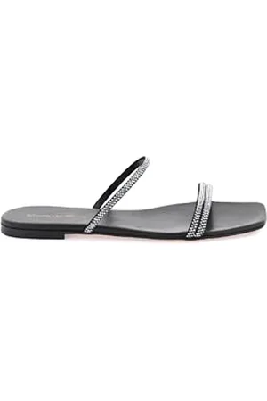 Gianvito Rossi Sko, Dame, Sort, 38 EU, Uld, Flad sandal til Cannes-stil