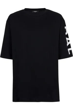 Balmain Top, Herre, Sort, M, Bomuld, Oversized T-shirt