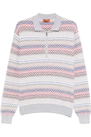 Missoni Top, Herre, Flerfarvet, XL, Klassisk Polo Skjorte