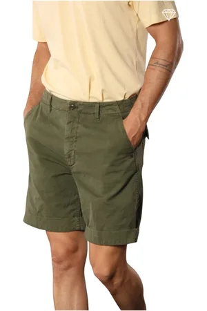 Masons Shorts, Herre, Grøn, XS, Bomuld, Grøn Chino Bermuda Shorts Logo Edition
