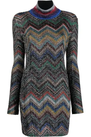 Missoni Kjole, Dame, Flerfarvet, S, Uld, Korte kjoler