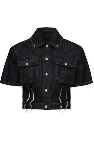 John Richmond Bluser & Skjorter, Dame, Blå, XS, Denim, Blå Skjorte med lommer