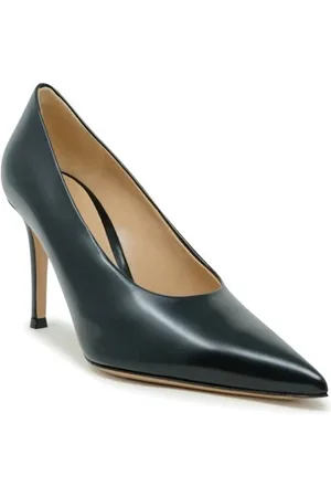 Gianvito Rossi Sko, Dame, Sort, 37 EU, Læder, Sort læderpumps Fw24