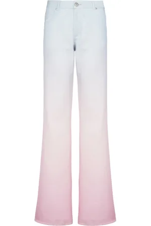 Balmain Jeans, Herre, Flerfarvet, W33, Denim, Gradient Denim Løse Jeans