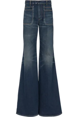 Balmain Jeans, Herre, Blå, W38, Denim, Flarede denim jeans