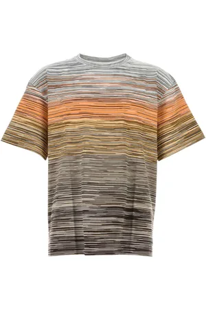 Missoni Top, Herre, Flerfarvet, 2XL, Bomuld, Broderet Bomuld T-shirt
