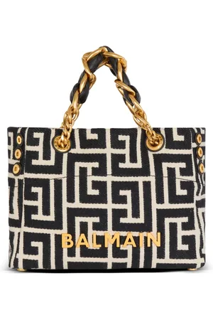 Balmain Taske, Dame, Sort, ONE SIZE, Bomuld, Lille 1945 Soft Tote Bag
