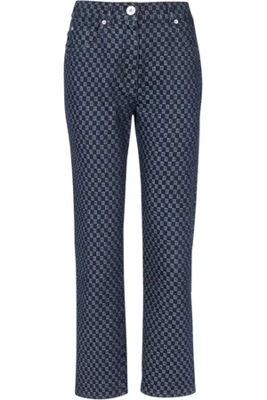 Balmain Jeans, Dame, Blå, 2XS, Denim, Mini monogram denim jeans