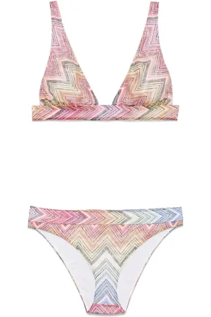 Missoni Badetøj, Dame, Flerfarvet, XS, Uld, Stilfuld Bikini til Strandelskere