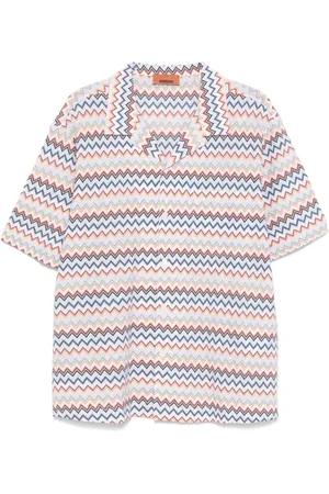 Missoni Skjorte, Herre, Flerfarvet, XL, Afslappet kortærmet skjorte