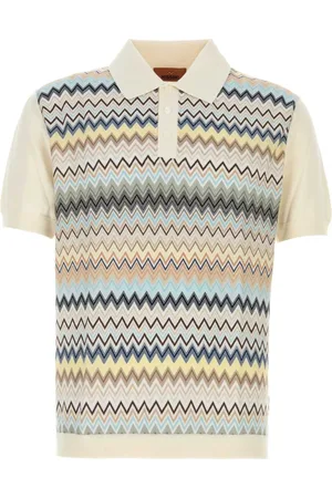 Missoni Top, Herre, Flerfarvet, 3XL, Bomuld, Ivory Bomuld Polo Skjorte