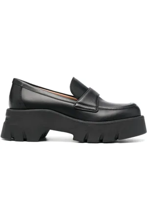 Gianvito Rossi Sko, Dame, Sort, 42 EU, Sort Moccasin Sko