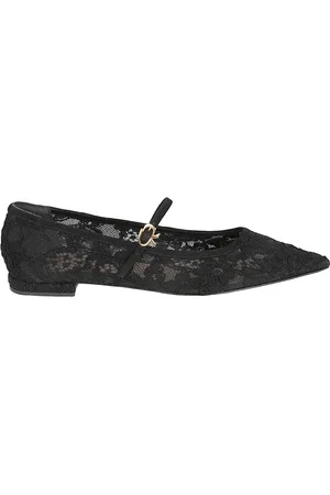 Gianvito Rossi Sko, Dame, Sort, 38 EU, Flade sko Claudia Mary Jane stil