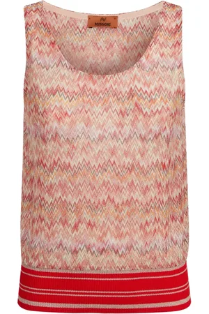 Missoni Top, Dame, Flerfarvet, M, Hvid Top med Unikt Design