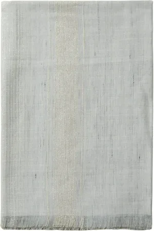 PESERICO SIGN Tilbehør, Dame, Grå, ONE SIZE, Bomuld, Linned, silke, bomuld og Lurex jacquard stola