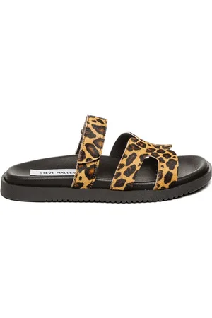 Steve Madden Sko, Dame, Brun, 39 EU, Uld, Leopard Sandal til sommerlook
