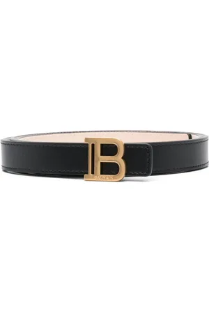Balmain Tilbehør, Herre, Sort, 100 CM, Læder, Sorte Læderbælter