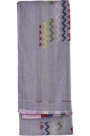 Missoni Tilbehør, Dame, Lilla, ONE SIZE, Uld, Uldtørklæde - Stilfuldt design