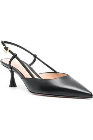 Gianvito Rossi Sko, Dame, Sort, 36 EU, Læder, Sort Læder Elegante Pumps