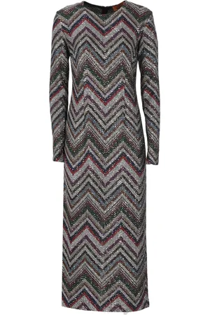 Missoni Kjole, Dame, Flerfarvet, S, Uld, Multifarvet Pailletkjole
