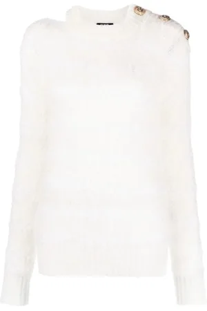 Balmain Strik, Dame, , XS, Uld, Hoodies