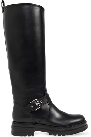 Gianvito Rossi Sko, Dame, Sort, 41 EU, Uld, Støvler Thiago