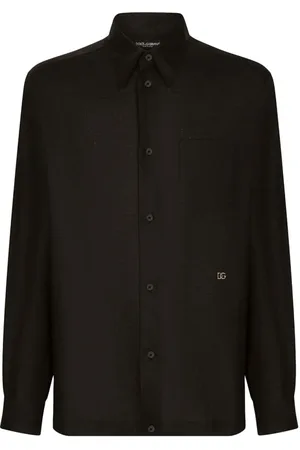 Dolce & Gabbana Skjorte, Herre, Sort, 3XL, Bomuld, Afslappet Bomuldsskjorte i Forskellige Farver
