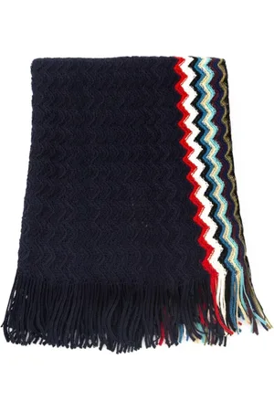 Missoni Tilbehør, Herre, Sort, ONE SIZE, Uld, Geometrisk Fantasi Uldtørklæde