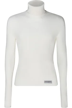 Balmain Strik, Herre, Hvid, M, Uld, PB Turtleneck