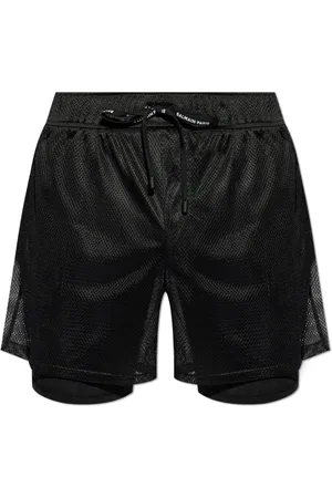 Balmain Badetøj, Herre, Sort, S, Uld, Gennemhullede shorts