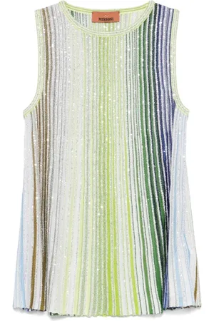 Missoni Top, Dame, Flerfarvet, M, Grøn Top til Kvinder