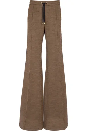 Balmain Bukser, Herre, Brun, L, Bomuld, Casual bukser i jacquard pied-de-poule