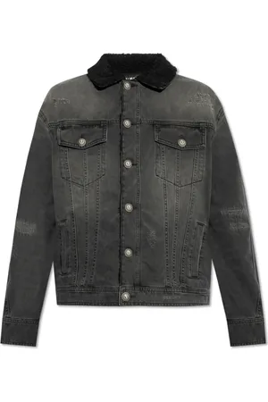 Balmain Jakke, Herre, Grå, XL, Denim, Denimjakke