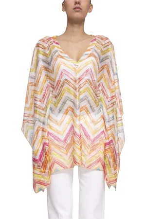 Missoni Bluser & Skjorter, Dame, Flerfarvet, M, Uld, Strand Cover-up Sm9n4 Place