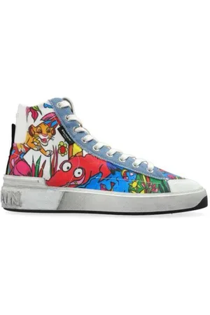 Balmain Sko, Dame, Flerfarvet, 36 EU, Uld, Stilfulde Sneakers til et Trendy Look