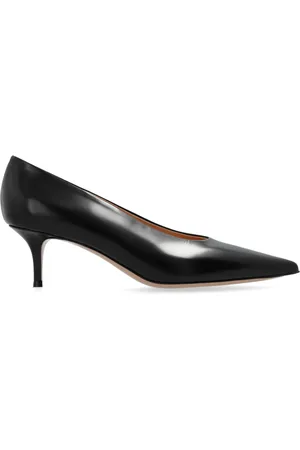Gianvito Rossi Sko, Dame, Sort, 39 EU, Læder, Hælede sko Robbie