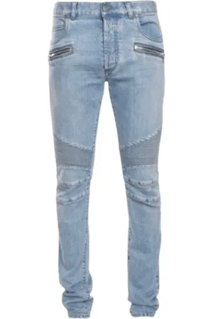 Balmain Jeans, Herre, Blå, W29, Bomuld, Slim Fit Blå Jeans